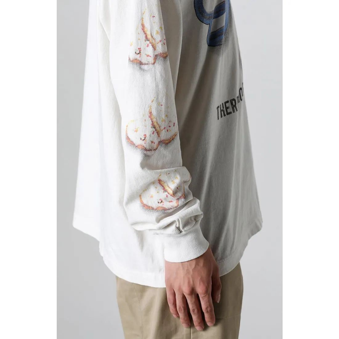 SAINT Mxxxxxx HEART COOKIES L/S TEE/WHT Love Oreo printed long sleeves Off-white S-XL Customized co-branded main mark/wash mark Correct version Ready-made garments washed and distressed VINTAGE feeling Top-notch printing technology Perfect restoration